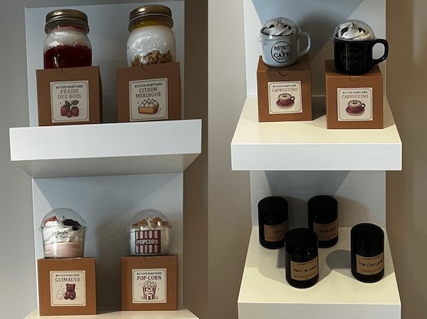 Bougies artisanales parfumées